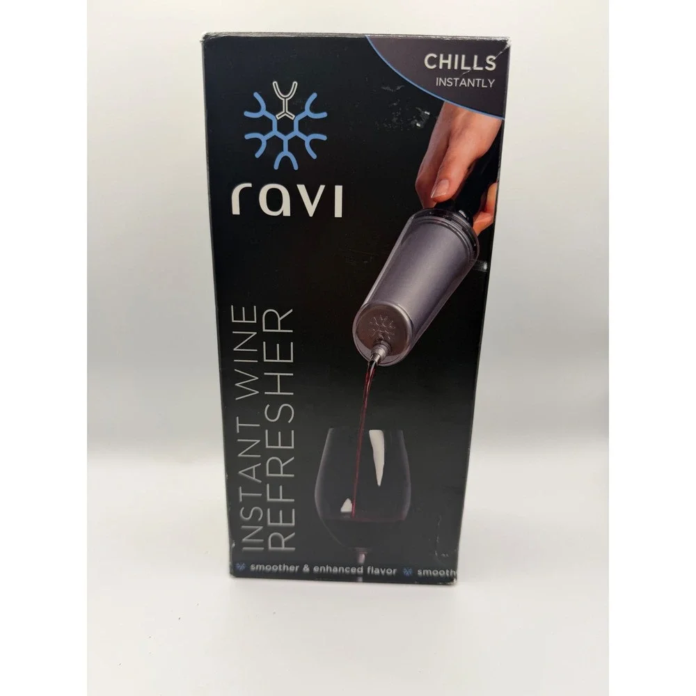 Ravi Instant Wine Refresher Portable Wine Chiller for Red White Rosé RAV1B